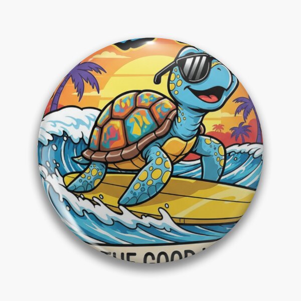 Item preview, Rad Turtle Surfer Graffiti - Hang Loose Ocean Street Art designed and sold by RainUlan53.