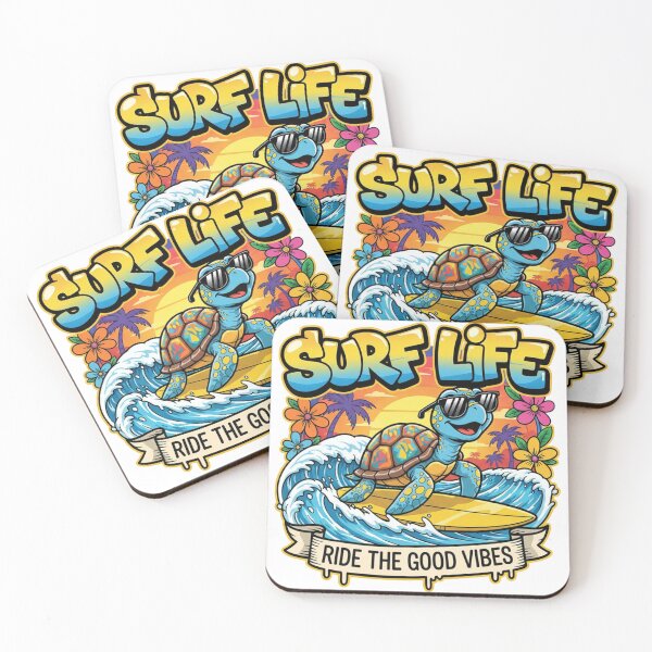 Item preview, Rad Turtle Surfer Graffiti - Hang Loose Ocean Street Art designed and sold by RainUlan53.