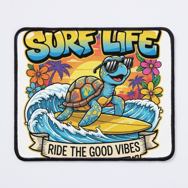 Item preview, Rad Turtle Surfer Graffiti - Hang Loose Ocean Street Art designed and sold by RainUlan53.