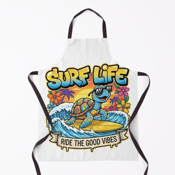 Item preview, Rad Turtle Surfer Graffiti - Hang Loose Ocean Street Art designed and sold by RainUlan53.