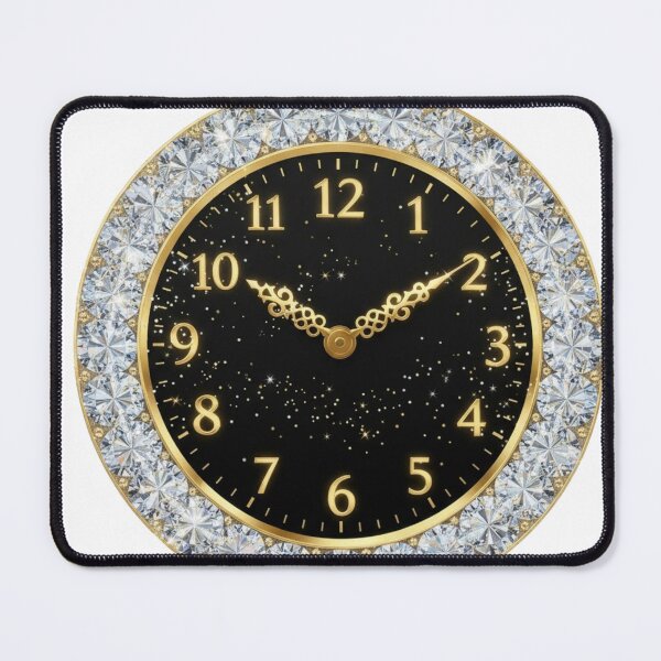 Item preview, Luxury Diamond Clock - Golden NYE Midnight Countdown designed and sold by MonaRose_Art.
