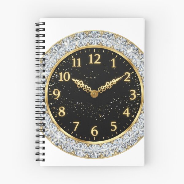 Item preview, Luxury Diamond Clock - Golden NYE Midnight Countdown designed and sold by MonaRose_Art.