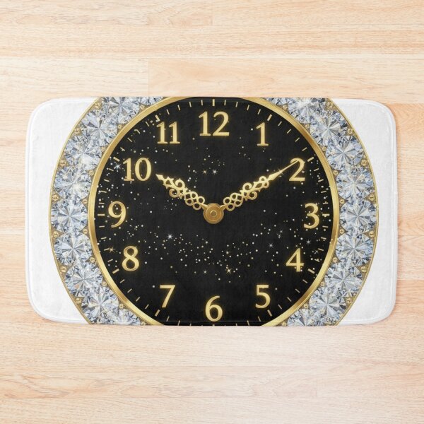 Item preview, Luxury Diamond Clock - Golden NYE Midnight Countdown designed and sold by MonaRose_Art.