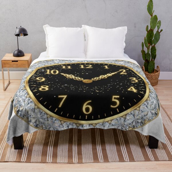 Item preview, Luxury Diamond Clock - Golden NYE Midnight Countdown designed and sold by MonaRose_Art.