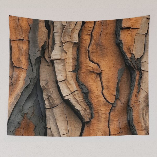 Item preview, Exotic Tree Bark Warm Earthtones Chic Abstract Art designed and sold by DEC02.