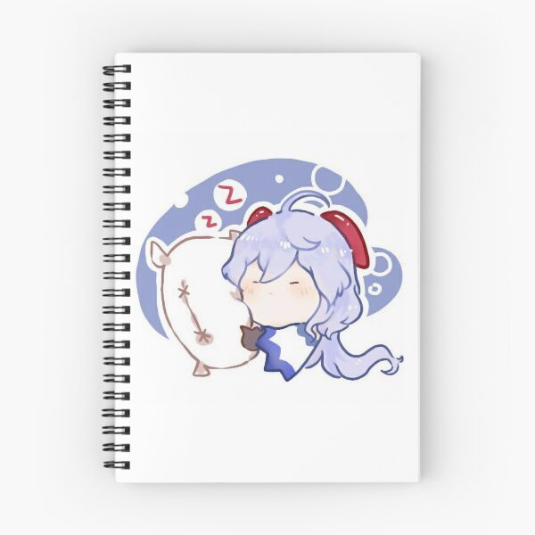 Item preview, Chibi Ganyu Sleeping Genshin Impact Fanart Cocogoat Oversized  designed and sold by pureLinen.