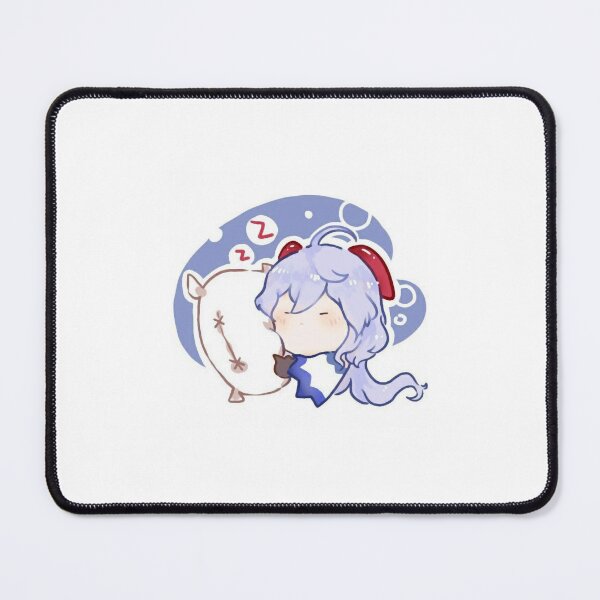 Item preview, Chibi Ganyu Sleeping Genshin Impact Fanart Cocogoat Oversized  designed and sold by pureLinen.