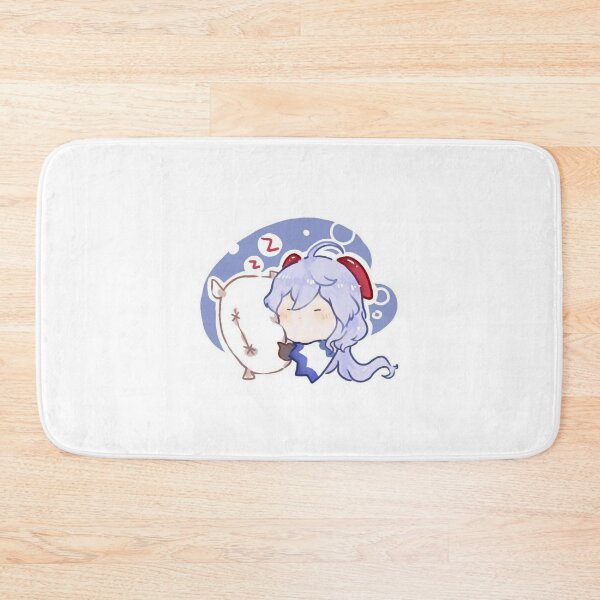 Item preview, Chibi Ganyu Sleeping Genshin Impact Fanart Cocogoat Oversized  designed and sold by pureLinen.