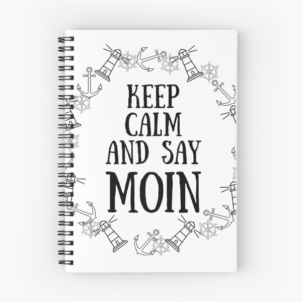Item preview, Keep Calm and Say MOIN – Funny North German Design with Anchors | Maritime Saying Motif designed and sold by Fies-und-Fein.