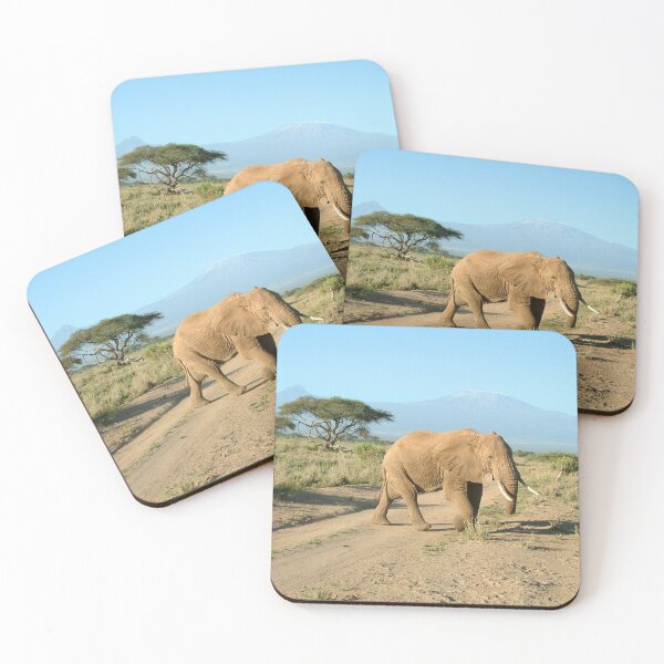 Item preview, Elephant & Mount Kilimanjaro, Strength and Serenity of Africa designed and sold by Katja LebenFreude.