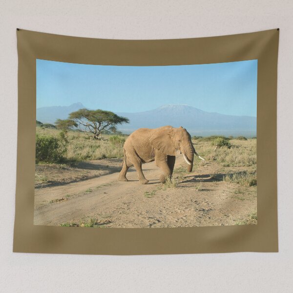 Item preview, Elephant & Mount Kilimanjaro, Strength and Serenity of Africa designed and sold by Katja LebenFreude.