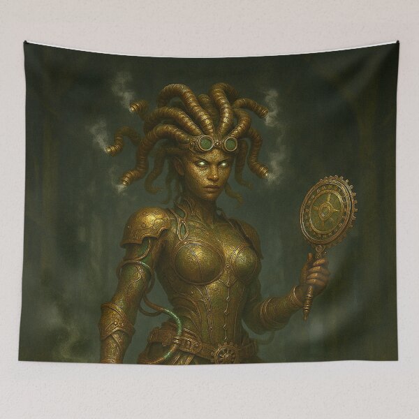 Item preview, Steampunk Gorgon in Foggy Factory designed and sold by WhiteWolfe0127.