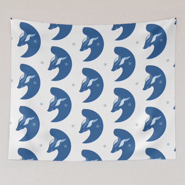 Item preview, Genshin Impact Ganyu - Sinae Unicornis Namecard Art - Dark Blue designed and sold by pureLinen.