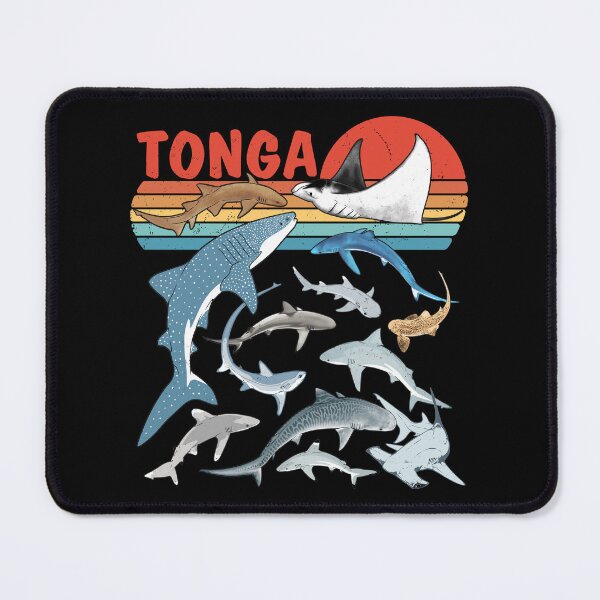 Item preview, Dive Tonga whale shark tiger shark bull shark hammerhead shark designed and sold by NicGrayGraphic.