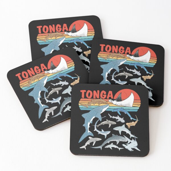 Item preview, Dive Tonga whale shark tiger shark bull shark hammerhead shark designed and sold by NicGrayGraphic.