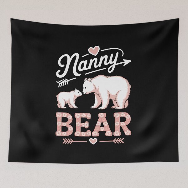 Item preview, Cute Nanny Bear Floral Flower Family Funny Mothers Day 2025 designed and sold by FranzFriesen.