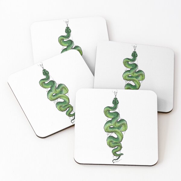 Item preview, Green snake  designed and sold by Screaming Monkey.