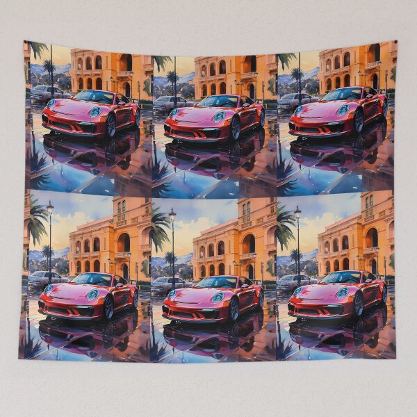 Item preview, Sleek Turbocharged Machine Parked In Elegant City Square designed and sold by RevUpDesign.