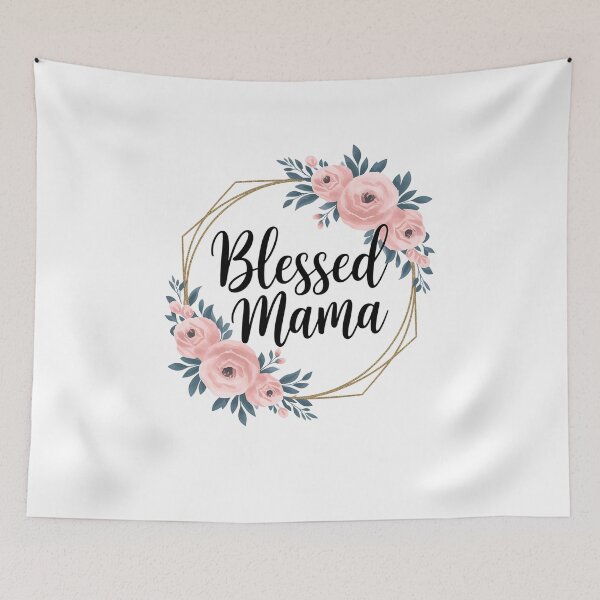 Item preview, Blessed Mama Floral Wreath Roses Mother's Day Lover designed and sold by DrewLeuschke.