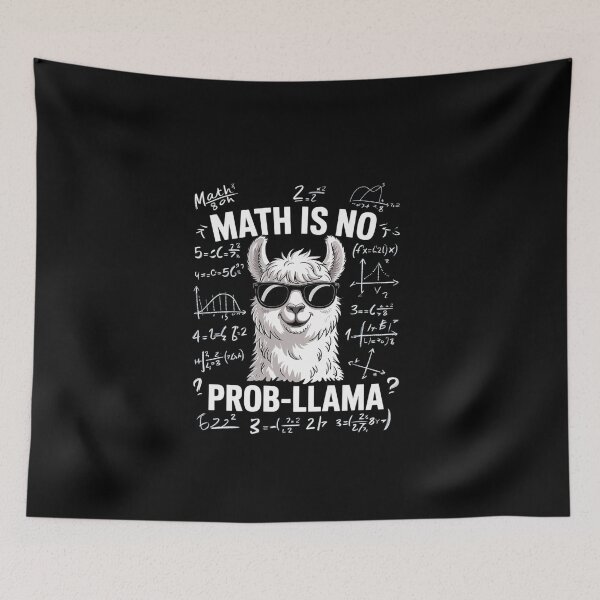 Item preview, Math Nerd Geek Llama Animal Alpaca Mathematician Math  designed and sold by EllinoKlemo.