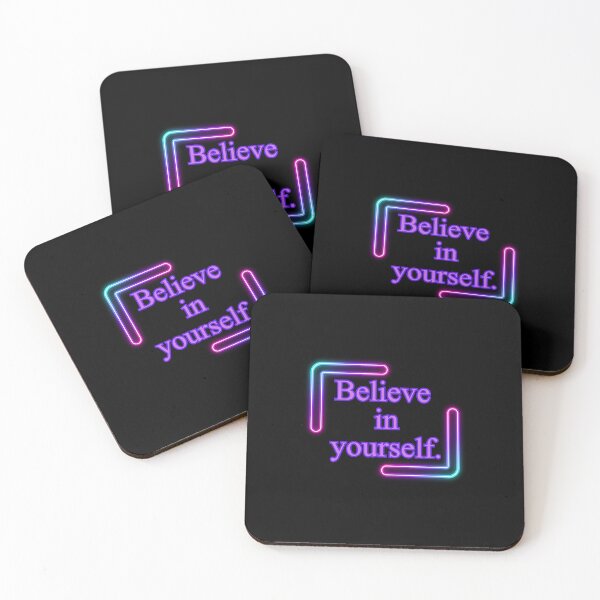 Item preview, Believe in yourself. short slogans, quotes, motivation, think, achieve,daily quote,joyful,cheerful,positive quote,christmas gift,festive,  designed and sold by chipmuckdesignn.