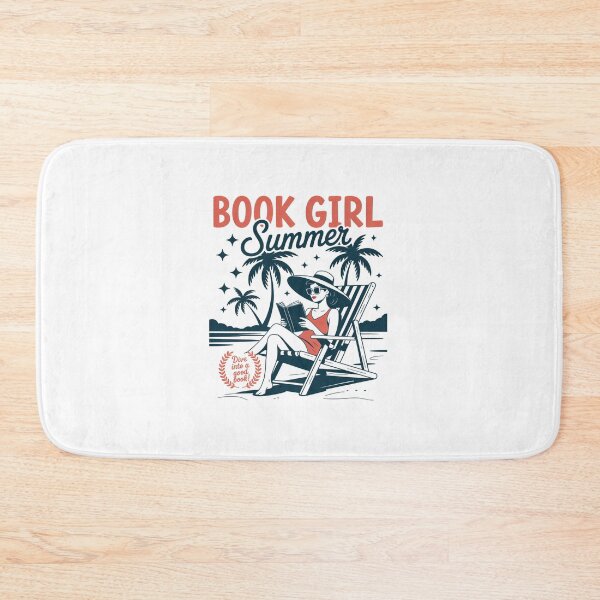 Item preview, Girl Reading Book Summer Beach Vacation designed and sold by ChristopStano.