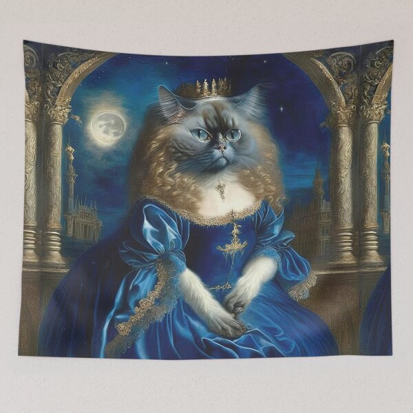 Item preview, Cool Anthropomorphic Persian Cat In Vintage Oil Painting Style designed and sold by LanaGustavsson.