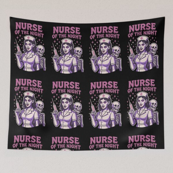 Item preview, Nurse of the Night – Gothic Vampire Nurse Art for RNs, LPNs & Night Shift Healthcare Heroes | Halloween Nurse Gift Design designed and sold by ClinicalHubs.