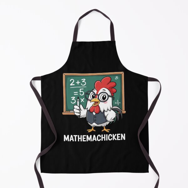 Item preview, Math Teacher Chicken Mathemachicken Pun designed and sold by EllinoKlemo.