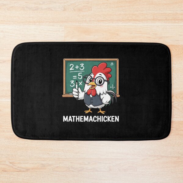 Item preview, Math Teacher Chicken Mathemachicken Pun  designed and sold by EllinoKlemo.