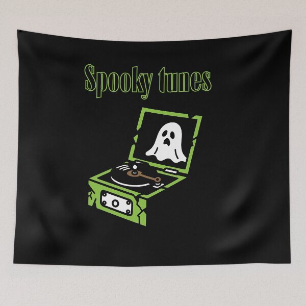 Item preview, Spooky tunes in green Aesthetic Alternative Tshirt designed and sold by OldSkullDesigns.