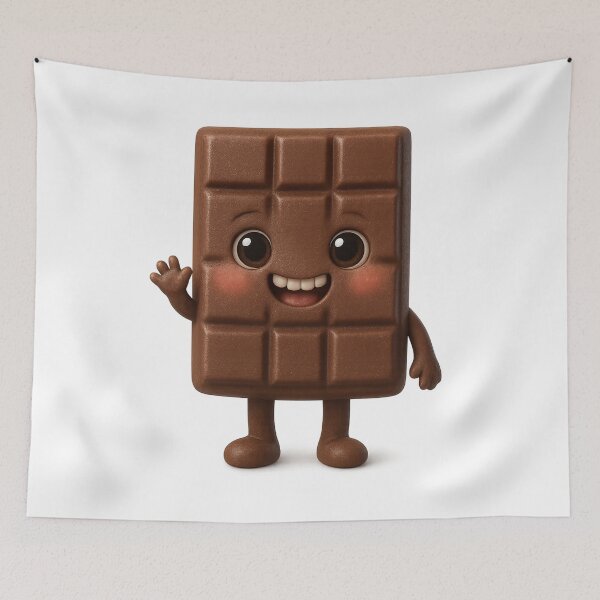 Item preview, Cute Chocolate Bar | Kawaii Fun Dessert Art designed and sold by Moons Studio.