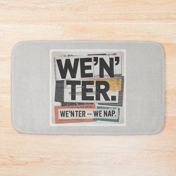 Item preview, Bold Nap Declaration on White, Orange, and Blue Collage Background designed and sold by SplashTastic.