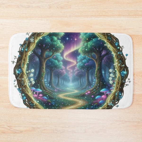 Aperçu de l'œuvre Portail de la Forêt Enchantée - Chemin Magique et Féérique Lumineux créée et vendue par MonaRose_Art.