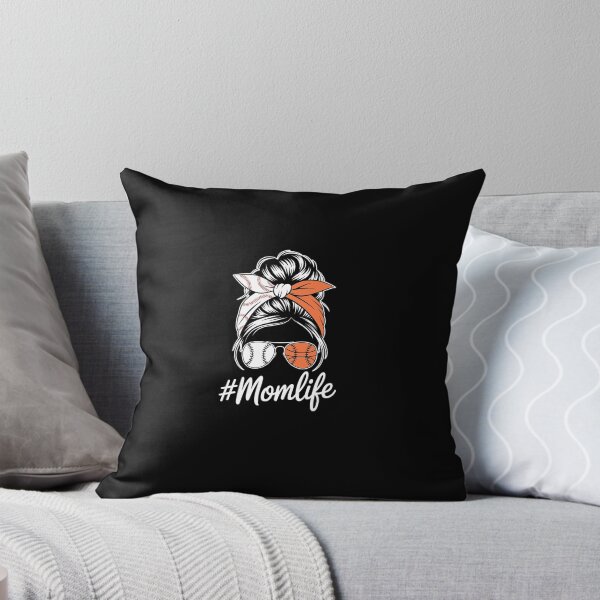 Item preview, Mom life Baseball Basketball Mom Messy Bun designed and sold by AmparoBoyle.