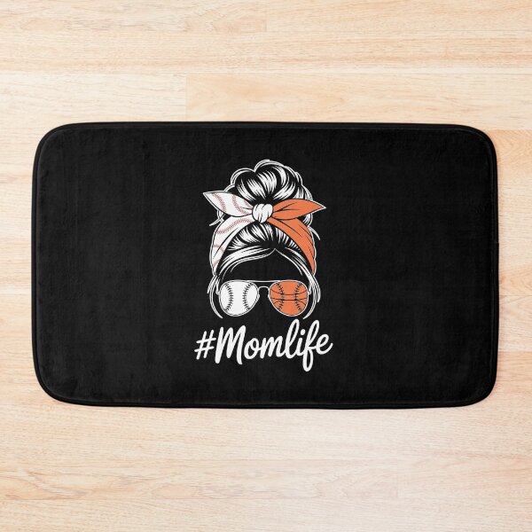 Item preview, Mom life Baseball Basketball Mom Messy Bun designed and sold by AmparoBoyle.