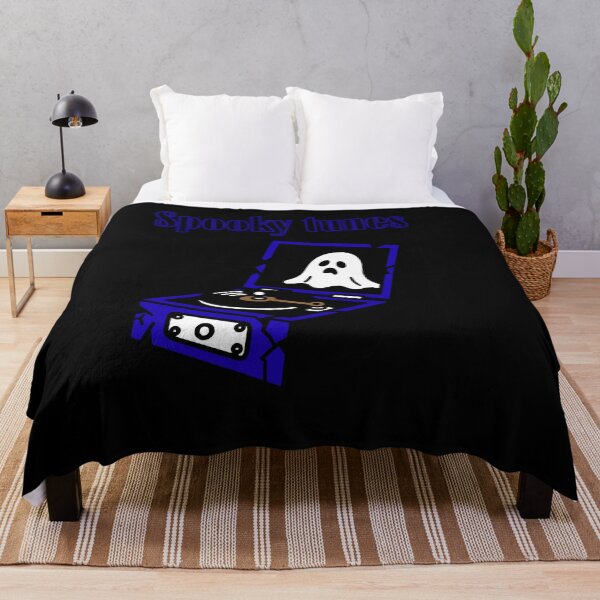 Item preview, Spooky tunes in dark blue Aesthetic Alternative Tshirt designed and sold by OldSkullDesigns.