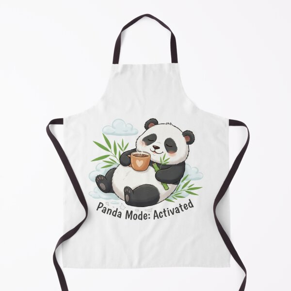 Item preview, Cute Lazy Panda Coffee Cartoon designed and sold by Ahilwani.