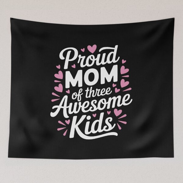 Item preview, Mamá orgullosa de tres hijos maravillosos. ¡Feliz Día de la Madre! designed and sold by AmparoBoyle.