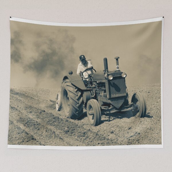 Item preview, Sepia Tractor ploughing  designed and sold by hawkie.