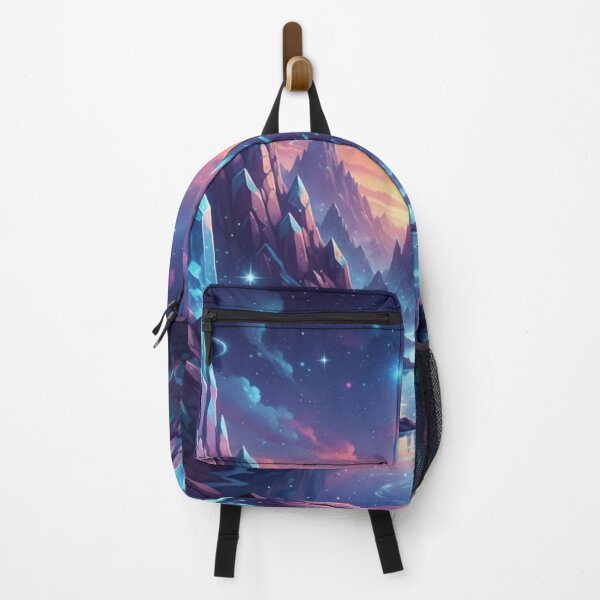 Item preview, Celestial Crystal Valley - Magical Galaxy River & Fantasy Landscape designed and sold by MonaRose_Art.
