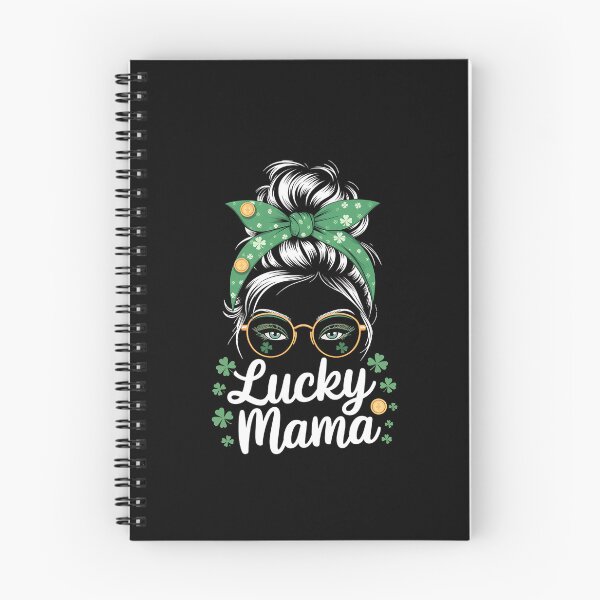 Item preview, Lucky Mama St Patricks & Mothers Day Mom Messy Bun designed and sold by MinaReinger.