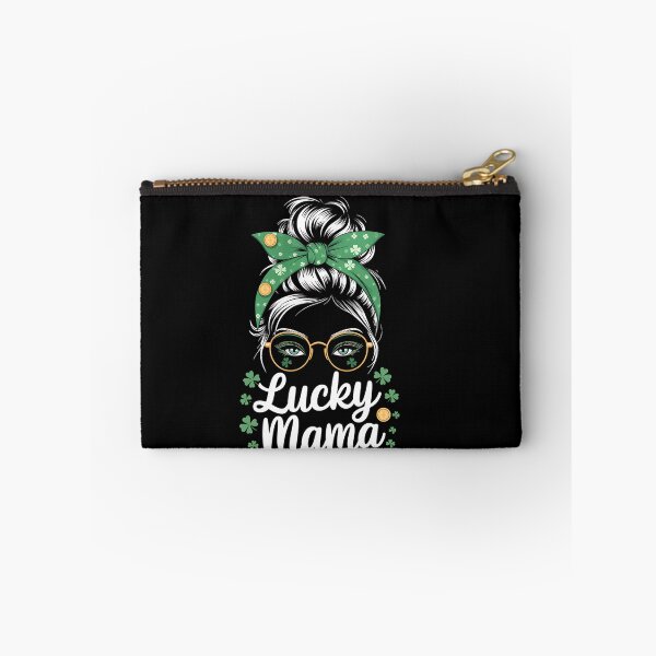 Item preview, Lucky Mama St Patricks & Mothers Day Mom Messy Bun designed and sold by MinaReinger.