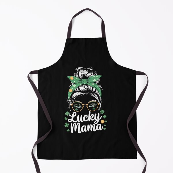 Item preview, Lucky Mama St Patricks & Mothers Day Mom Messy Bun designed and sold by MinaReinger.
