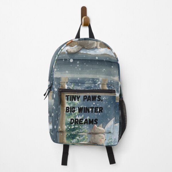 Item preview, Tiny Paws, Big Winter Dreams – Cute Winter Cat Illustration designed and sold by Cognivibe.