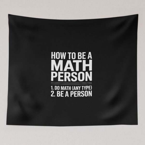 Item preview, How To Be A Math Person Mathematics Teacher  designed and sold by EllinoKlemo.