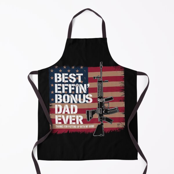 Item preview, Mens Best Effin’ Bonus Dad Ever Proud Veteran Father US Flag Gun  designed and sold by NeomiStoreSS.