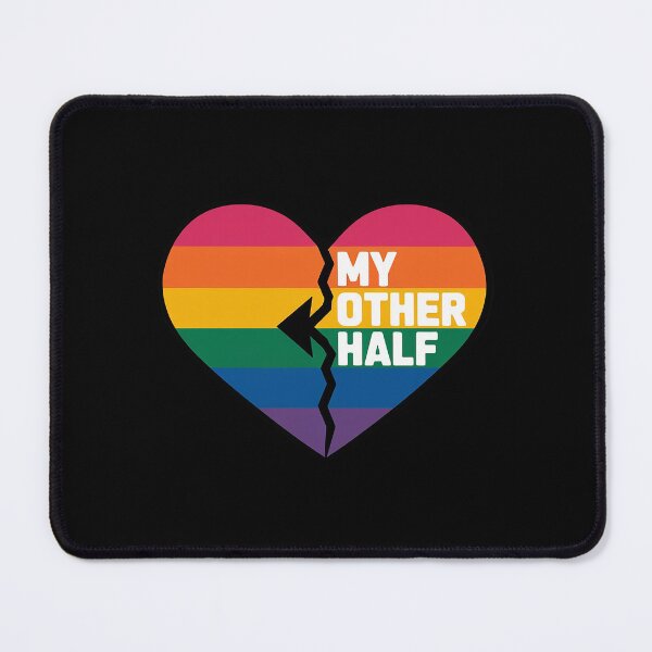 Item preview, My Other Half Gay Couple Rainbow Flag Pride LGBTQ designed and sold by NeomiStoreSS.
