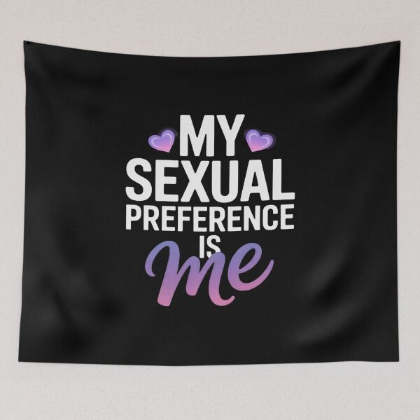 Item preview, My Sexual Preference Is Me Cute Heart Love Asexual Pride  designed and sold by NeomiStoreSS.
