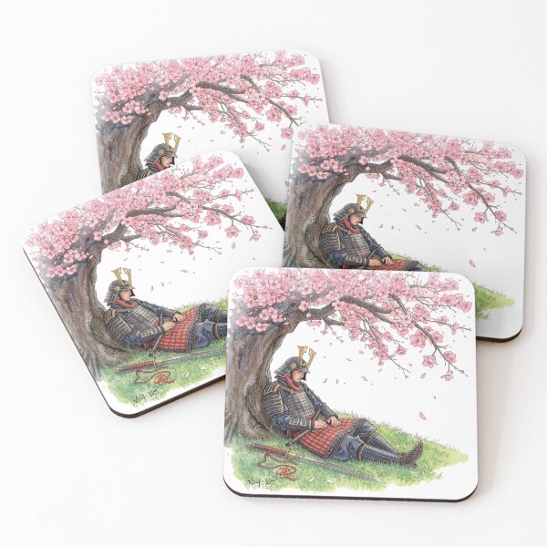 Item preview, Sakura Hanami – Samurai in Tranquil Bloom designed and sold by AndrewYoko.